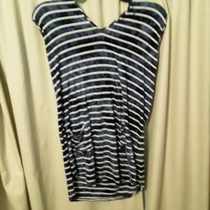 A striped casual dress